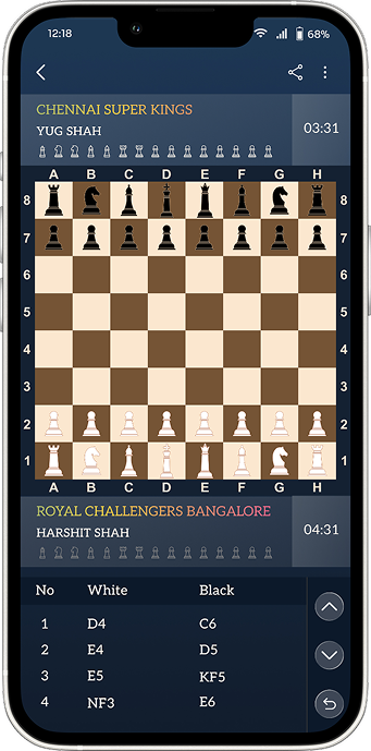Chess Match Scheduling App