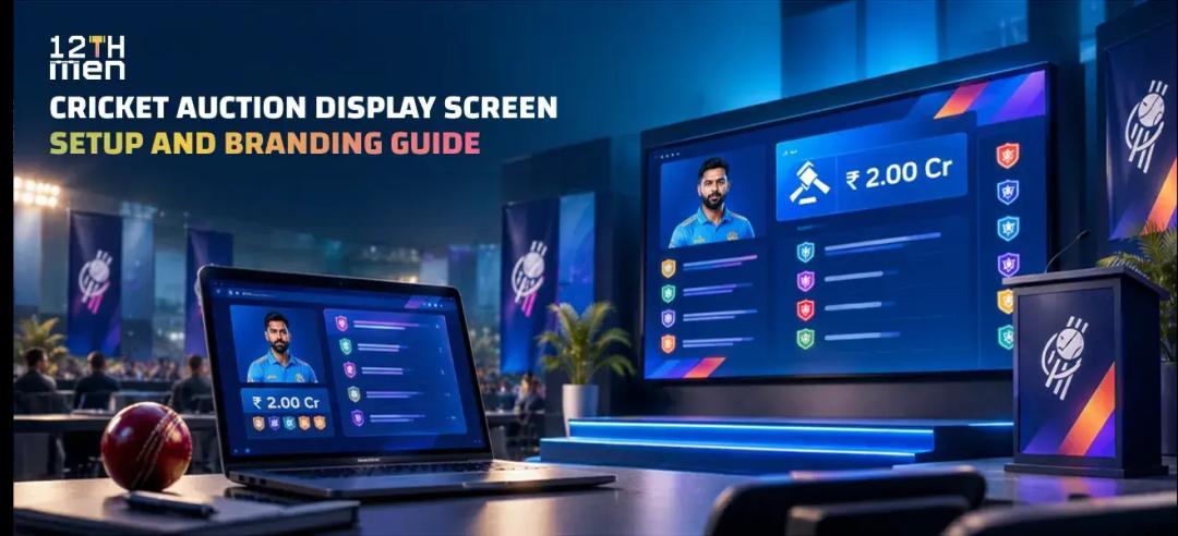 Cricket Auction Display Screen: Setup and Branding Guide