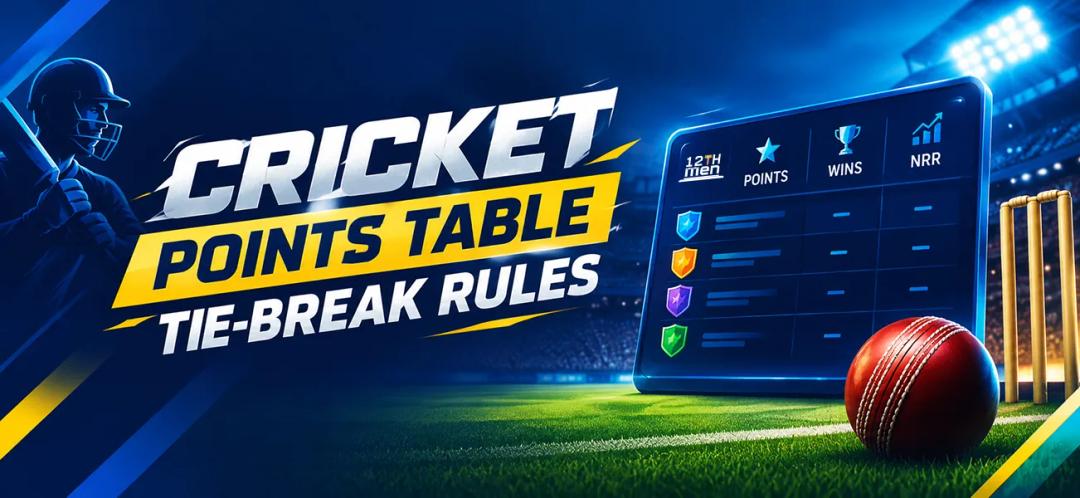 Cricket Points Table Tie-Break Rules: Scoring Guide