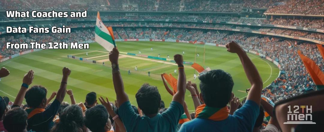 Indian fans cheering in a stadium