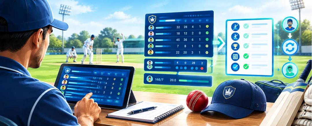 Practice scorecard used to test batters, bowlers and innings totals
